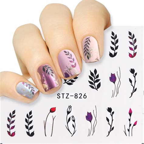 water transfer nail art stickers|water stickers for nails.